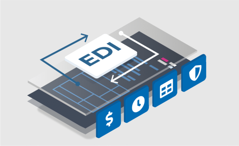 Tablet or phone showcasing B2B EDI